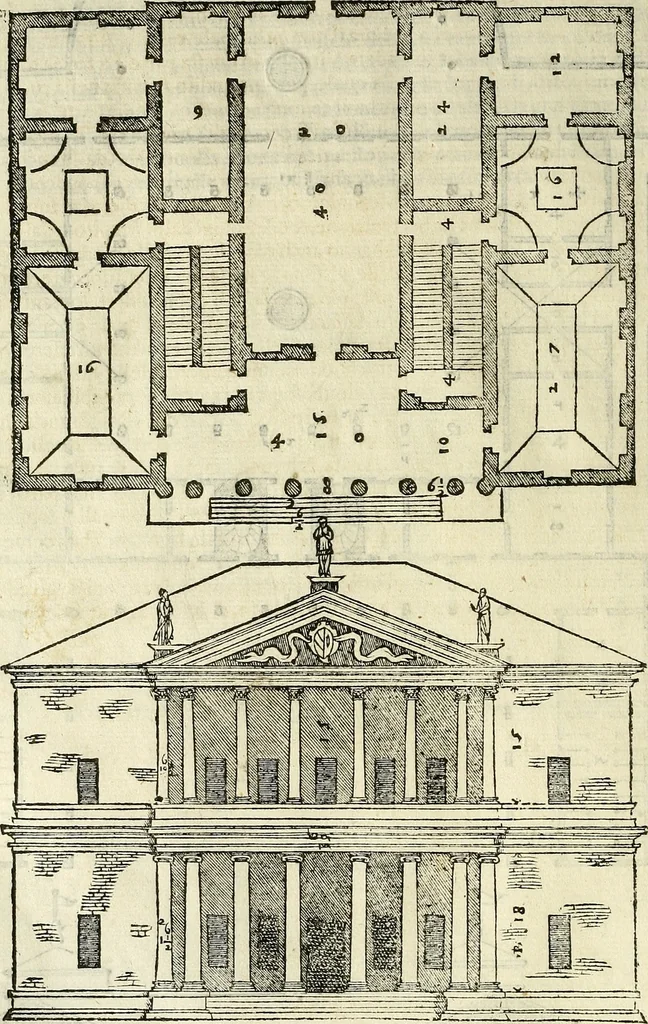 An illustration from I quattro libri dell'architettura di Andrea Palladio., 1581, leaf 133