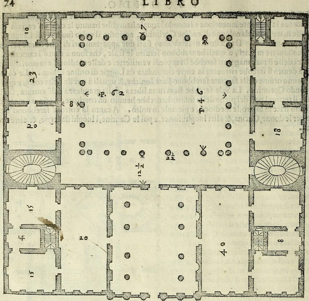An illustration from I quattro libri dell'architettura di Andrea Palladio., 1581, leaf 139