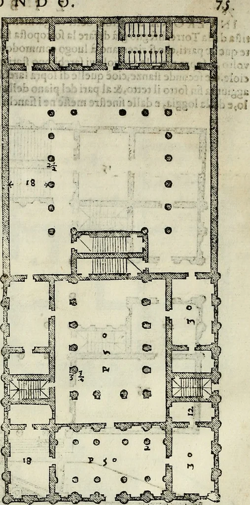 An illustration from I quattro libri dell'architettura di Andrea Palladio., 1581, leaf 140
