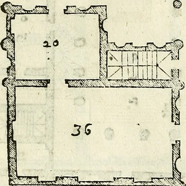 An illustration from I quattro libri dell'architettura di Andrea Palladio., 1581, leaf 141