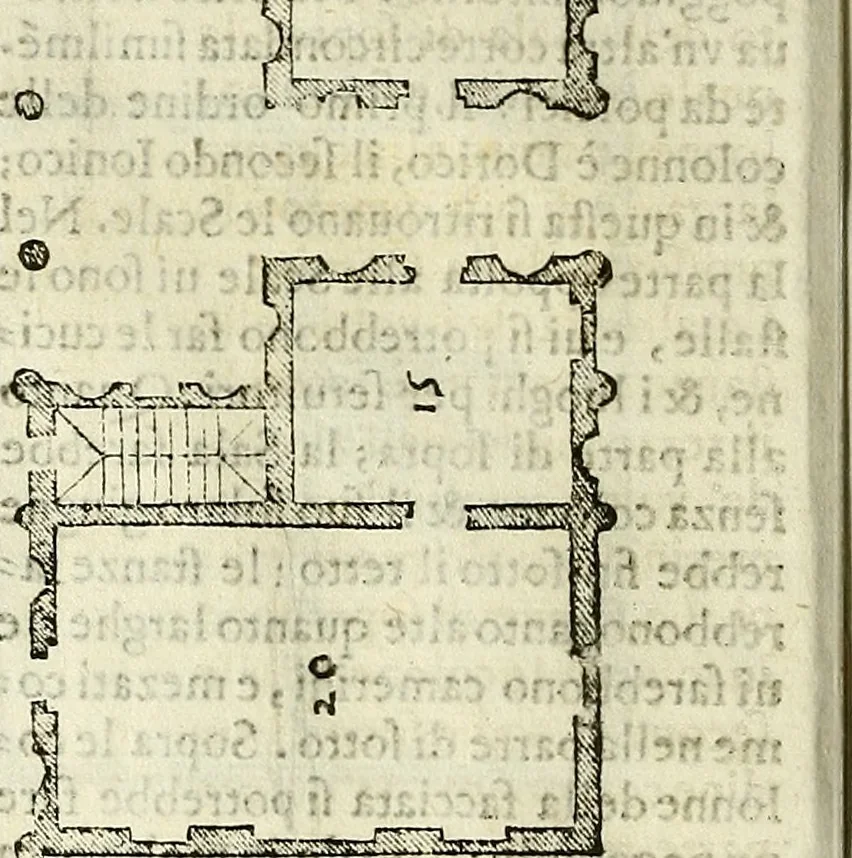 An illustration from I quattro libri dell'architettura di Andrea Palladio., 1581, leaf 141