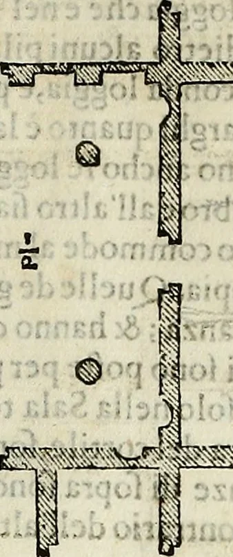 An illustration from I quattro libri dell'architettura di Andrea Palladio., 1581, leaf 142