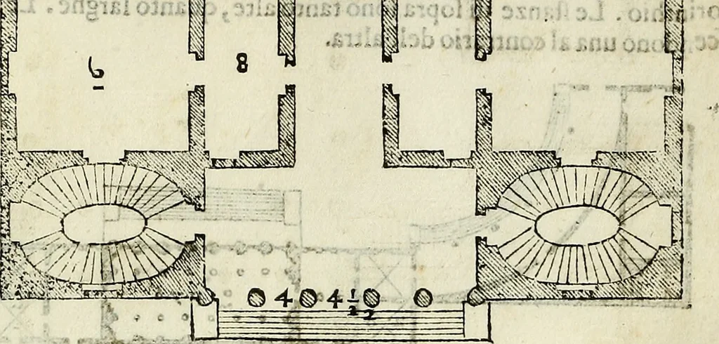 An illustration from I quattro libri dell'architettura di Andrea Palladio., 1581, leaf 142