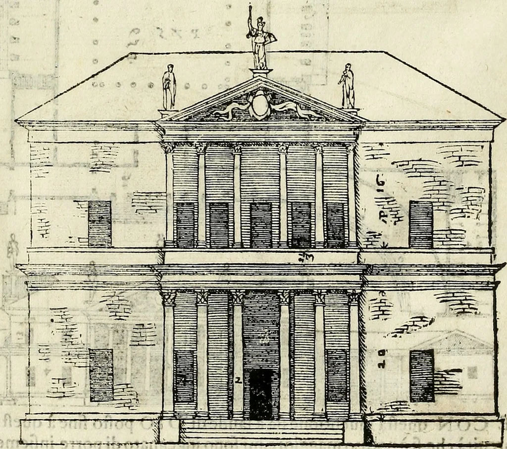 An illustration from I quattro libri dell'architettura di Andrea Palladio., 1581, leaf 142