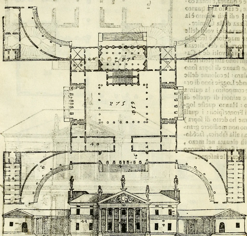 An illustration from I quattro libri dell'architettura di Andrea Palladio., 1581, leaf 143