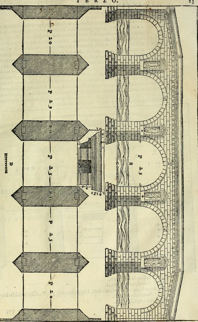 An illustration from I quattro libri dell'architettura di Andrea Palladio., 1581, leaf 168