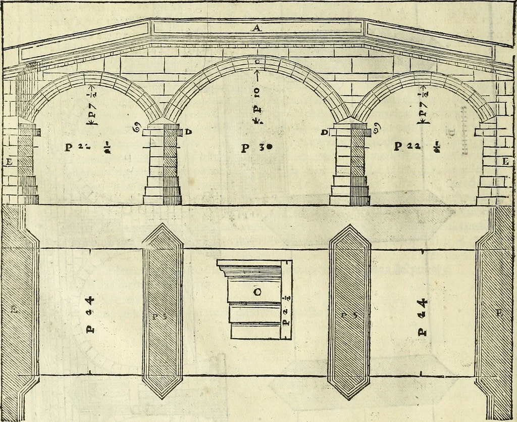 An illustration from I quattro libri dell'architettura di Andrea Palladio., 1581, leaf 169