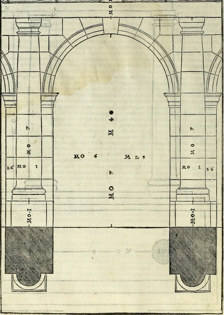 An illustration from I quattro libri dell'architettura di Andrea Palladio., 1581, leaf 17