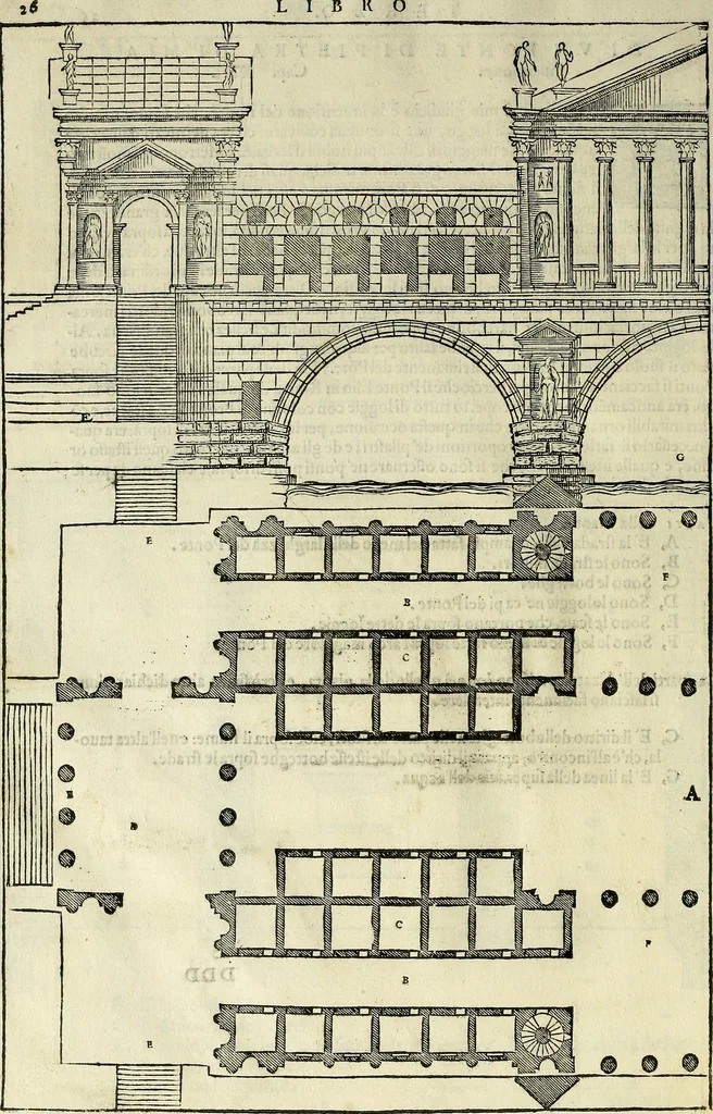 An illustration from I quattro libri dell'architettura di Andrea Palladio., 1581, leaf 171