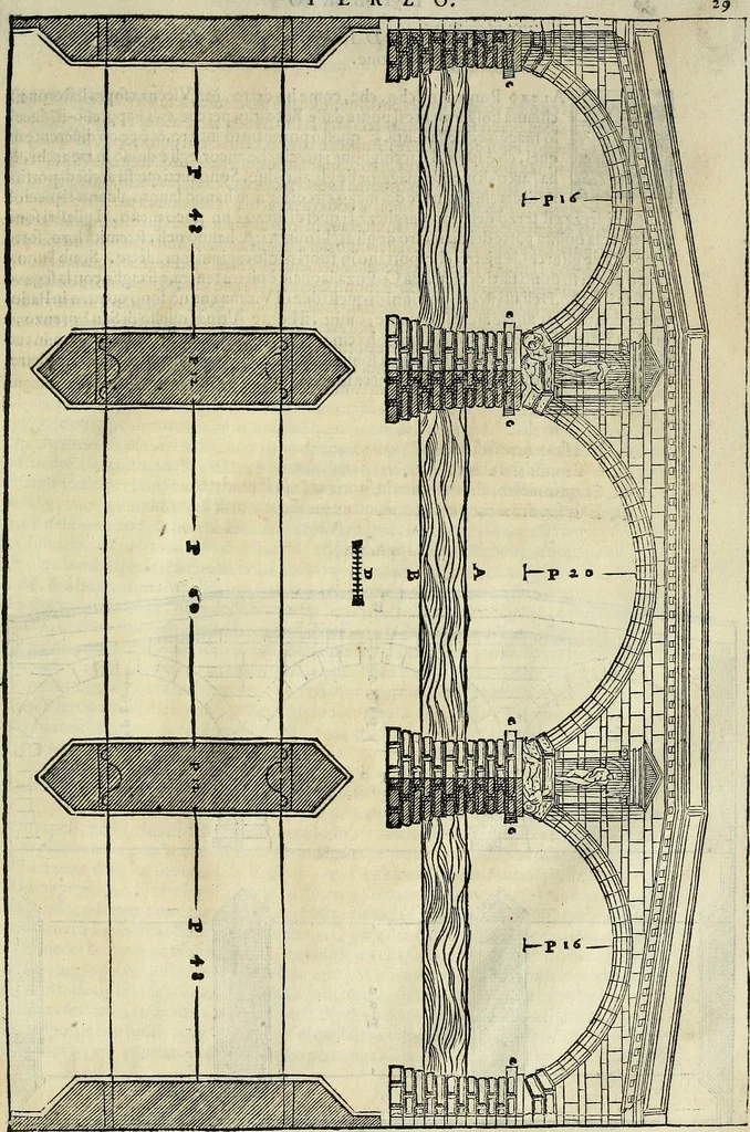 An illustration from I quattro libri dell'architettura di Andrea Palladio., 1581, leaf 174