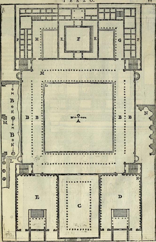 An illustration from I quattro libri dell'architettura di Andrea Palladio., 1581, leaf 178