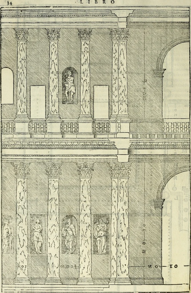 An illustration from I quattro libri dell'architettura di Andrea Palladio., 1581, leaf 179