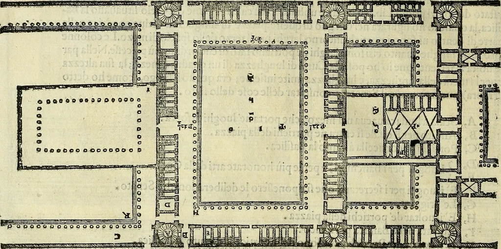 An illustration from I quattro libri dell'architettura di Andrea Palladio., 1581, leaf 181