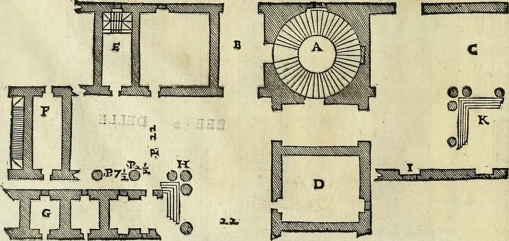 An illustration from I quattro libri dell'architettura di Andrea Palladio., 1581, leaf 181