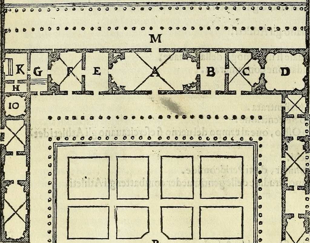 An illustration from I quattro libri dell'architettura di Andrea Palladio., 1581, leaf 191