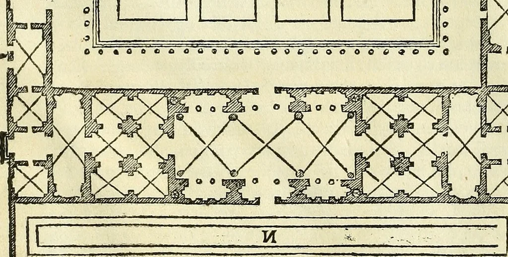 An illustration from I quattro libri dell'architettura di Andrea Palladio., 1581, leaf 191