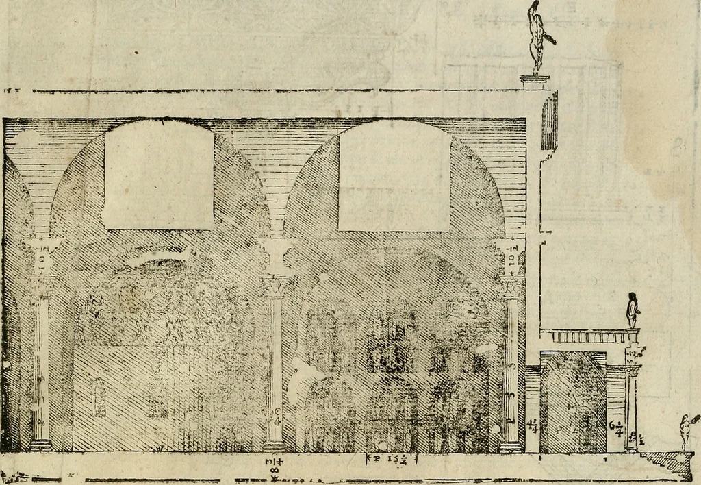 An illustration from I quattro libri dell'architettura di Andrea Palladio., 1581, leaf 206