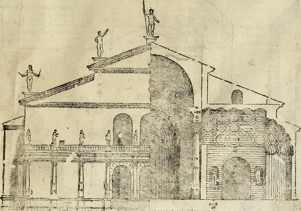 An illustration from I quattro libri dell'architettura di Andrea Palladio., 1581, leaf 206