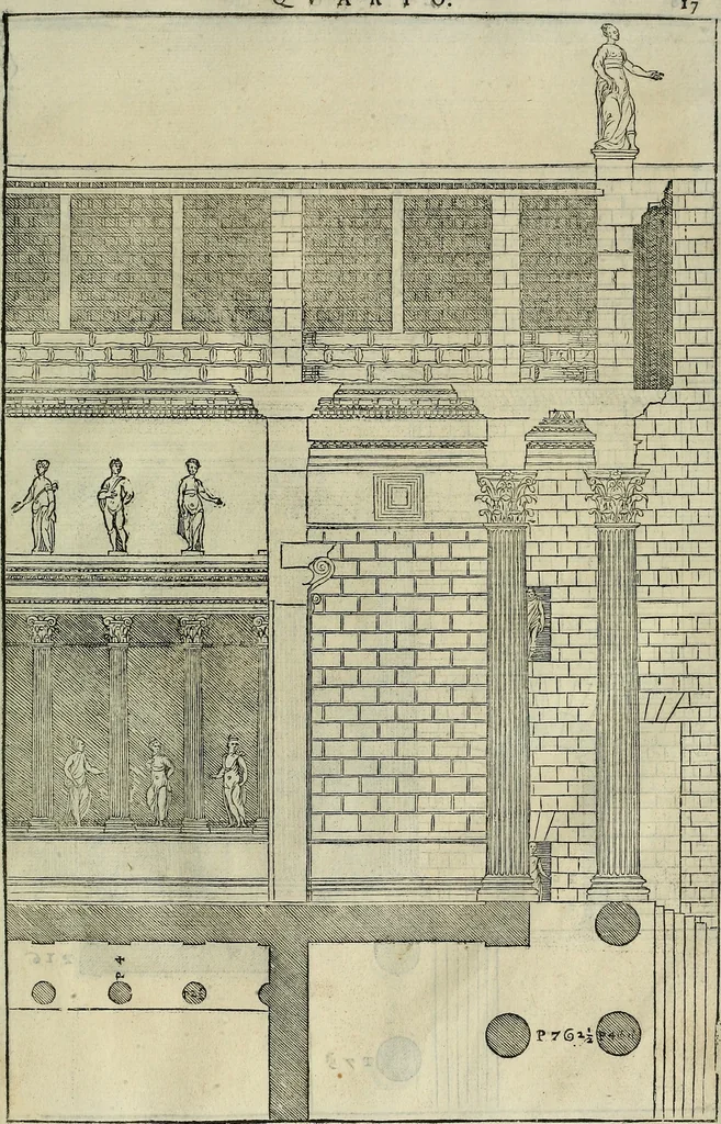An illustration from I quattro libri dell'architettura di Andrea Palladio., 1581, leaf 210