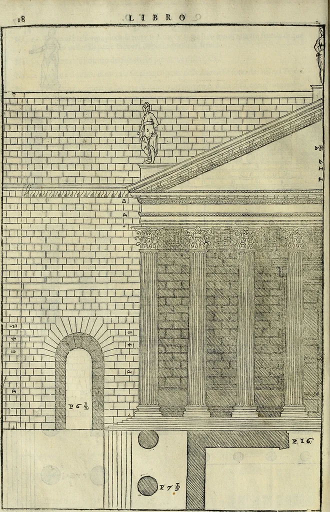 An illustration from I quattro libri dell'architettura di Andrea Palladio., 1581, leaf 211