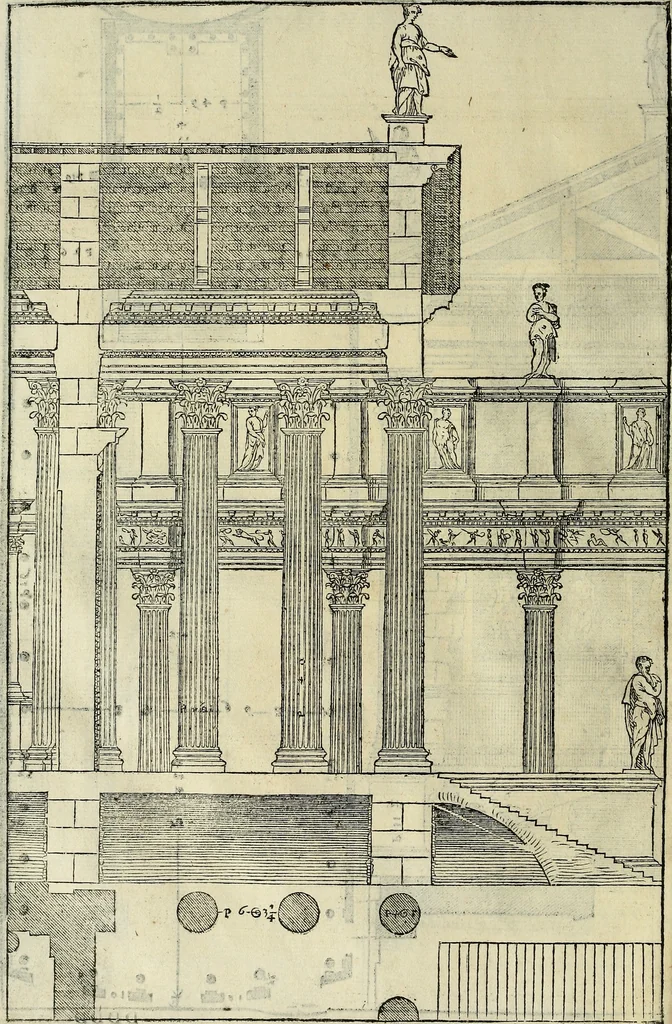 An illustration from I quattro libri dell'architettura di Andrea Palladio., 1581, leaf 219