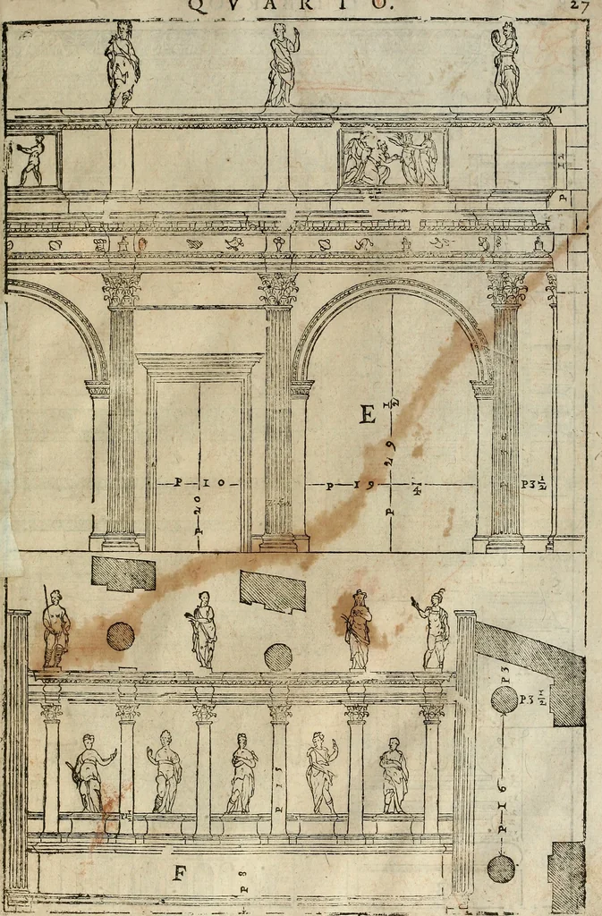 An illustration from I quattro libri dell'architettura di Andrea Palladio., 1581, leaf 220
