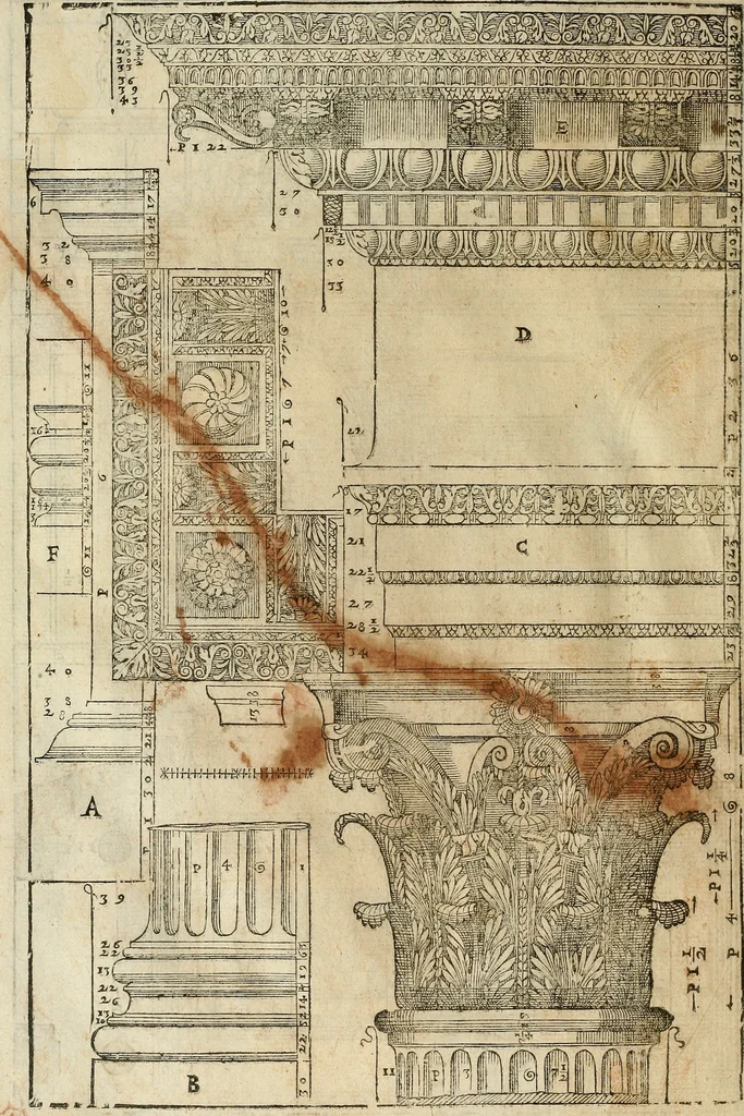An illustration from I quattro libri dell'architettura di Andrea Palladio., 1581, leaf 221