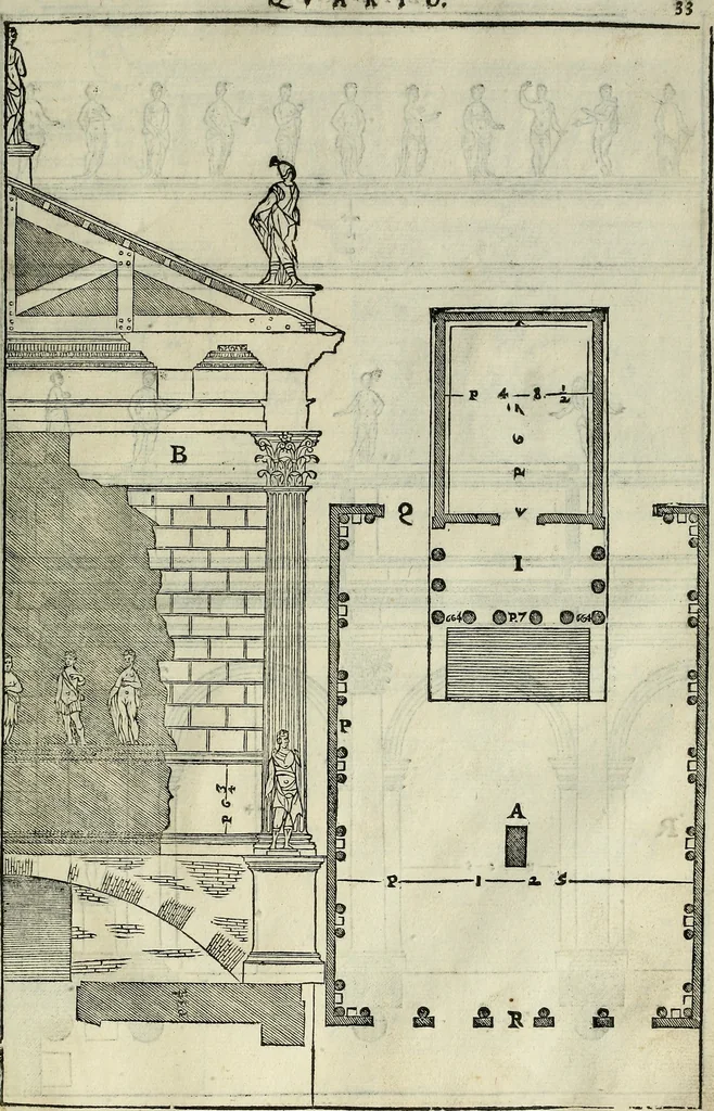 An illustration from I quattro libri dell'architettura di Andrea Palladio., 1581, leaf 226