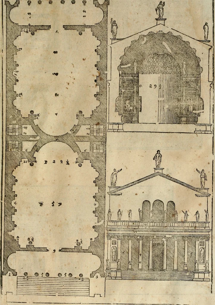 An illustration from I quattro libri dell'architettura di Andrea Palladio., 1581, leaf 230