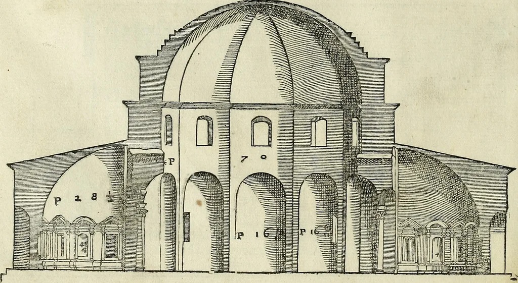 An illustration from I quattro libri dell'architettura di Andrea Palladio., 1581, leaf 233