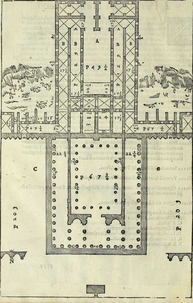An illustration from I quattro libri dell'architettura di Andrea Palladio., 1581, leaf 235
