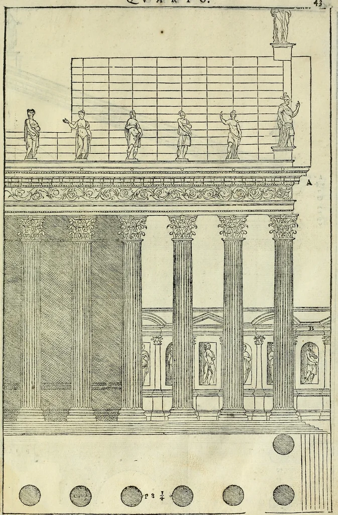 An illustration from I quattro libri dell'architettura di Andrea Palladio., 1581, leaf 236