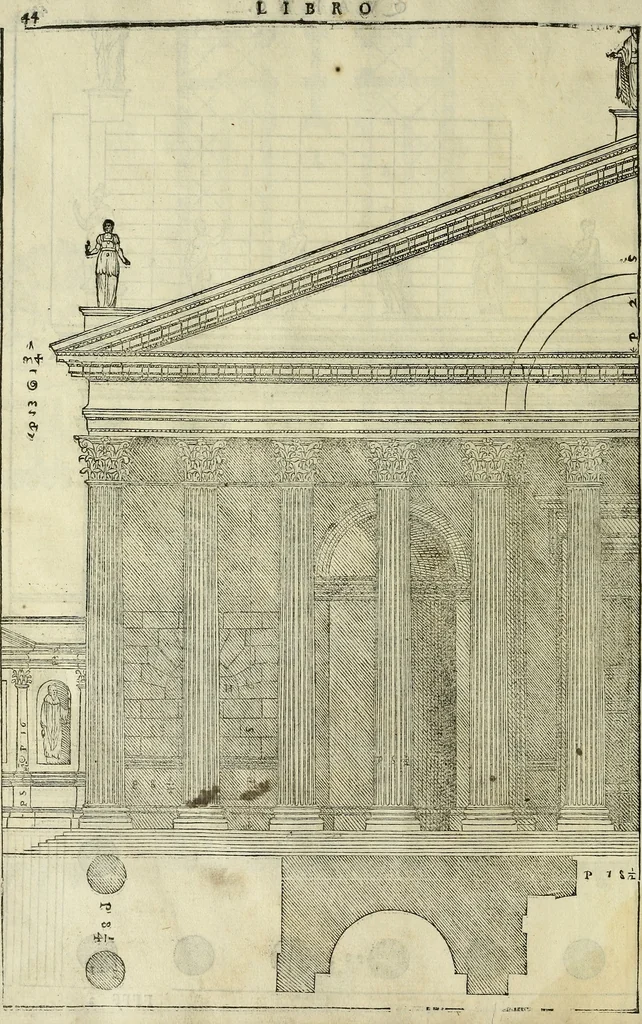 An illustration from I quattro libri dell'architettura di Andrea Palladio., 1581, leaf 237