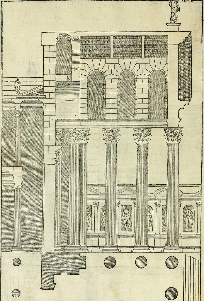 An illustration from I quattro libri dell'architettura di Andrea Palladio., 1581, leaf 239