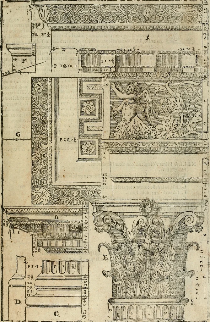 An illustration from I quattro libri dell'architettura di Andrea Palladio., 1581, leaf 240
