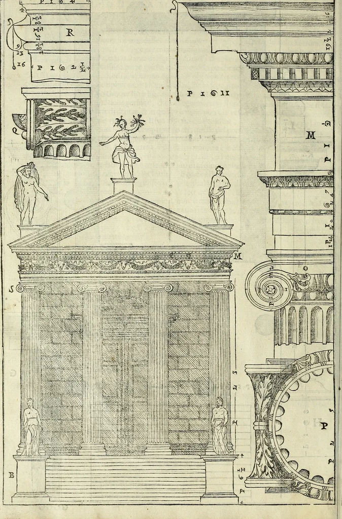 An illustration from I quattro libri dell'architettura di Andrea Palladio., 1581, leaf 243
