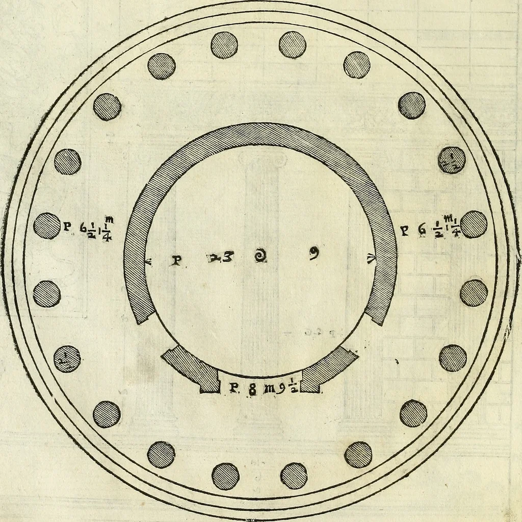An illustration from I quattro libri dell'architettura di Andrea Palladio., 1581, leaf 245