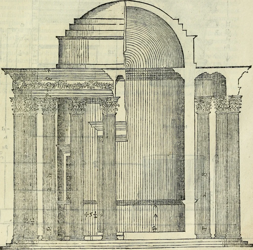 An illustration from I quattro libri dell'architettura di Andrea Palladio., 1581, leaf 246