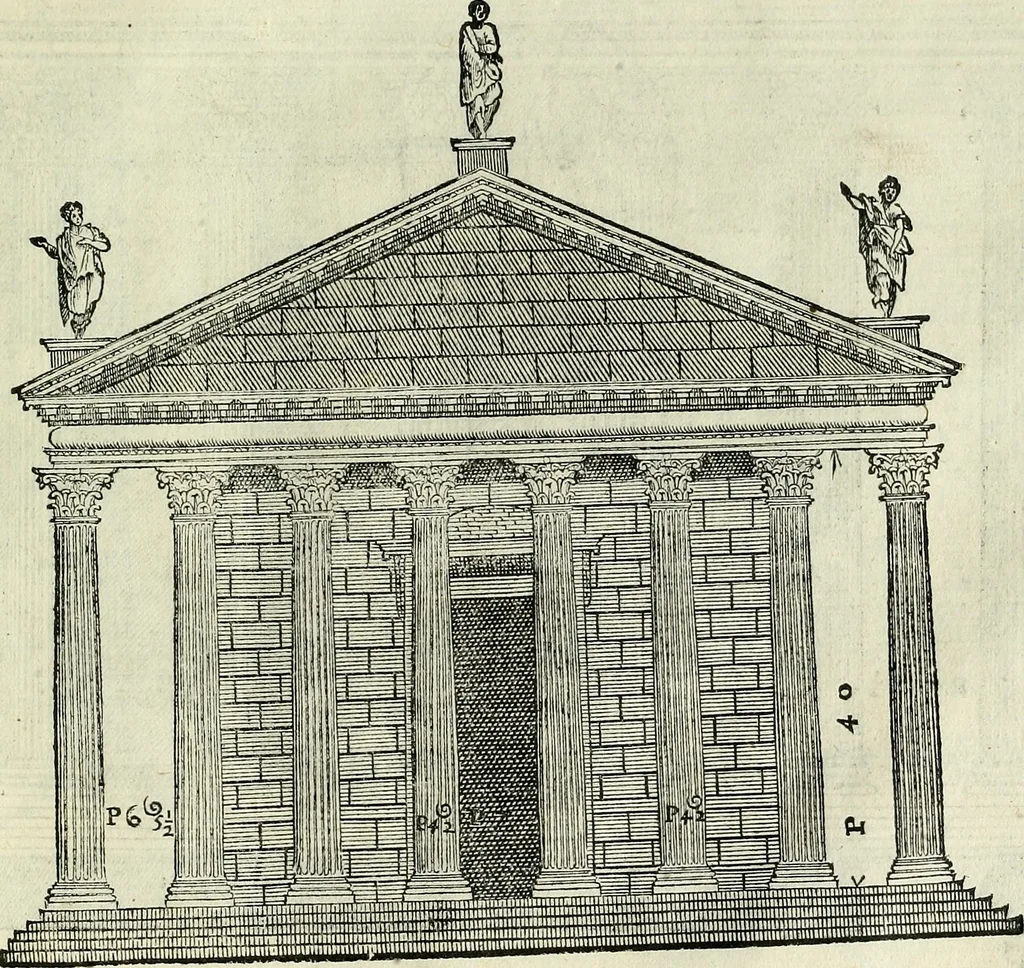 An illustration from I quattro libri dell'architettura di Andrea Palladio., 1581, leaf 250