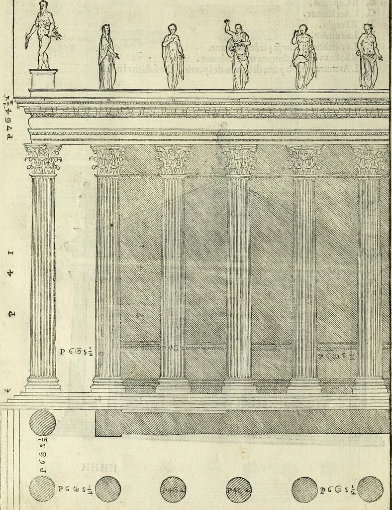 An illustration from I quattro libri dell'architettura di Andrea Palladio., 1581, leaf 251