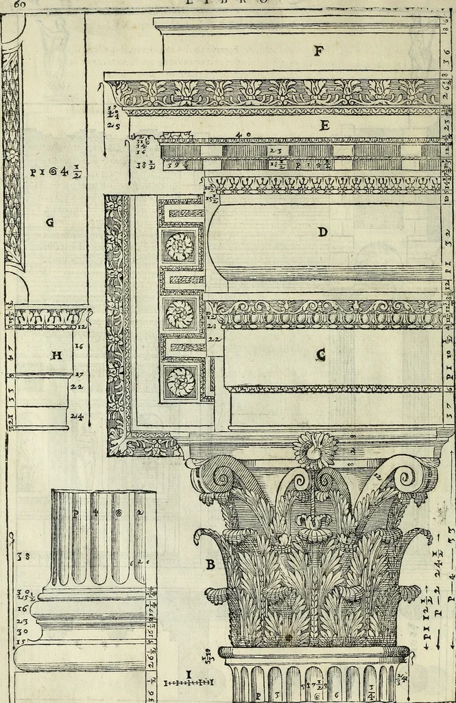 An illustration from I quattro libri dell'architettura di Andrea Palladio., 1581, leaf 253