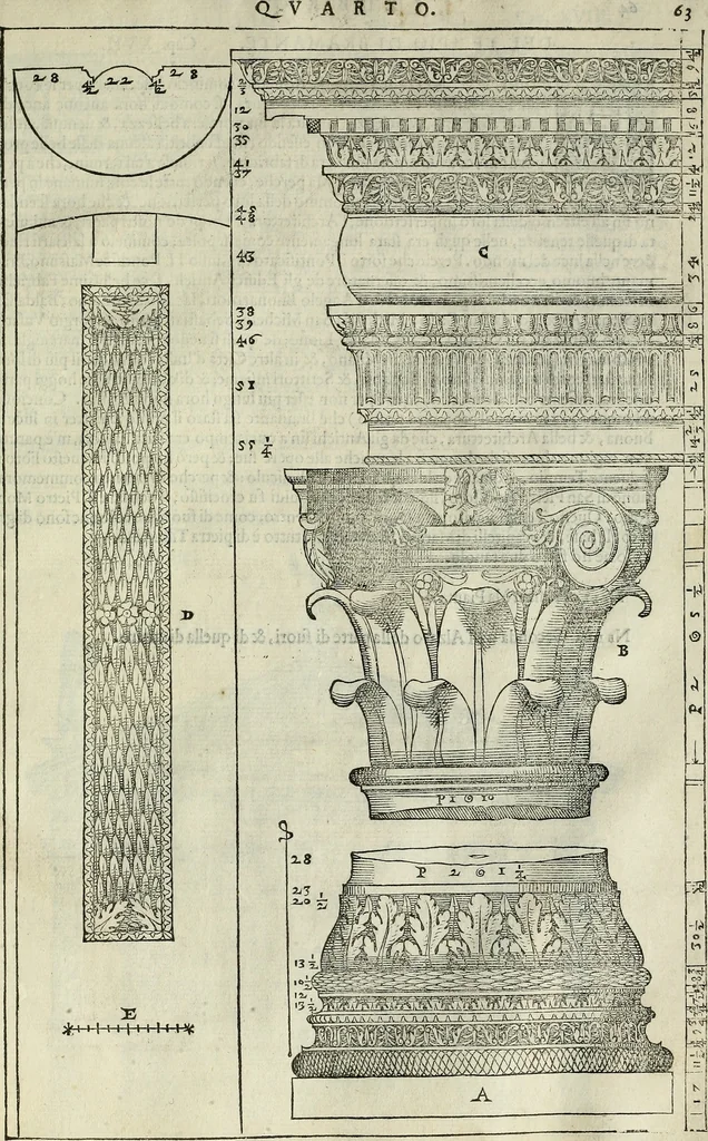 An illustration from I quattro libri dell'architettura di Andrea Palladio., 1581, leaf 256