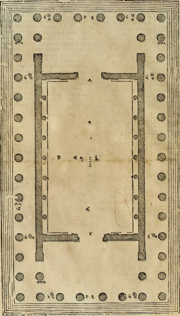 An illustration from I quattro libri dell'architettura di Andrea Palladio., 1581, leaf 259