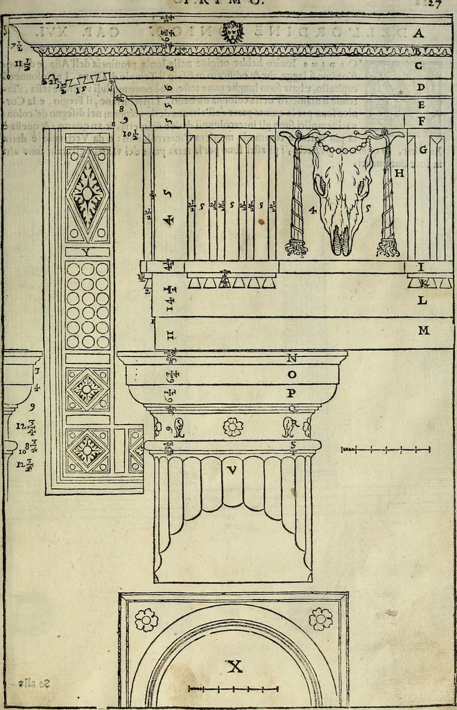 An illustration from I quattro libri dell'architettura di Andrea Palladio., 1581, leaf 26