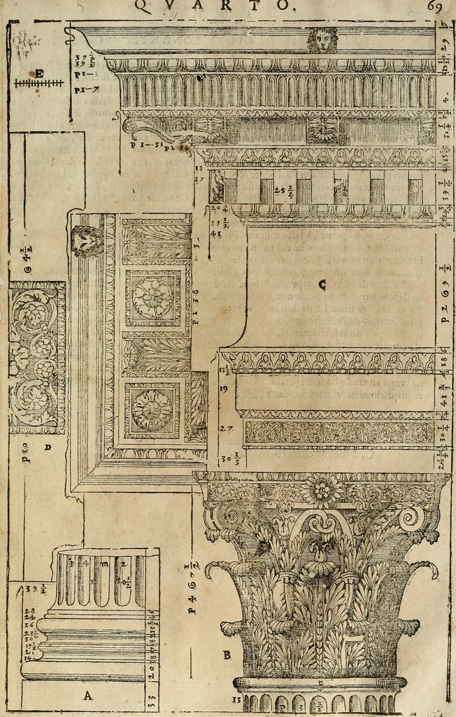 An illustration from I quattro libri dell'architettura di Andrea Palladio., 1581, leaf 260