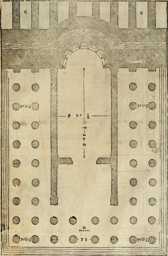 An illustration from I quattro libri dell'architettura di Andrea Palladio., 1581, leaf 262