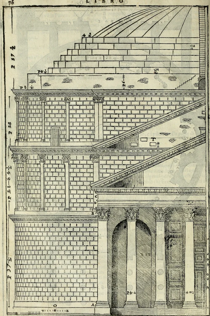 An illustration from I quattro libri dell'architettura di Andrea Palladio., 1581, leaf 267