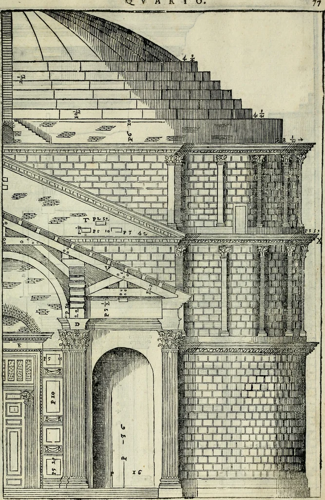 An illustration from I quattro libri dell'architettura di Andrea Palladio., 1581, leaf 268