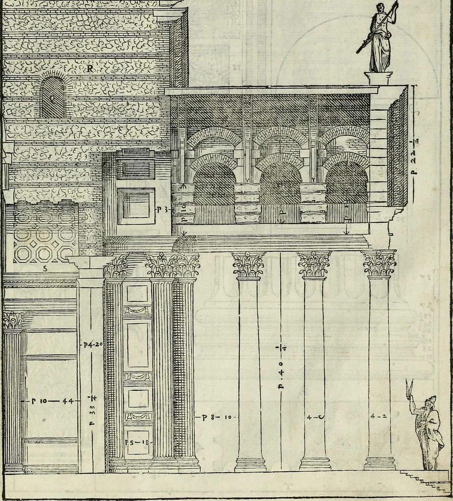 An illustration from I quattro libri dell'architettura di Andrea Palladio., 1581, leaf 270