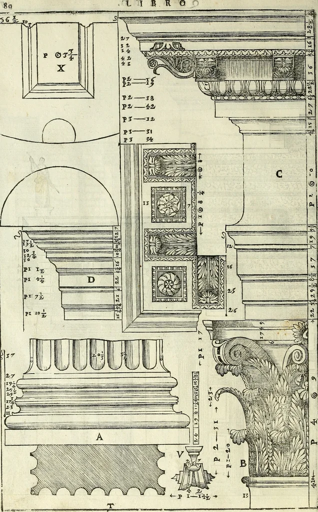 An illustration from I quattro libri dell'architettura di Andrea Palladio., 1581, leaf 271